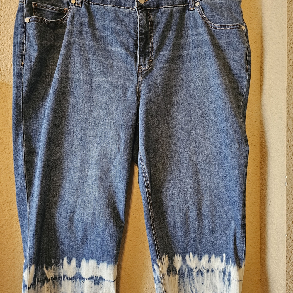 Blue Tie-Dye Women Jeans